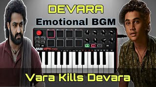 Devara Climax Emotional  Sad BGM Piano Cover By Kalyan Allu  NTR Anirudh Koratala Siva [upl. by Naivatco571]