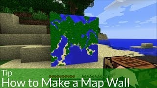 Tip How to Make a Map Wall in Minecraft [upl. by Correy165]