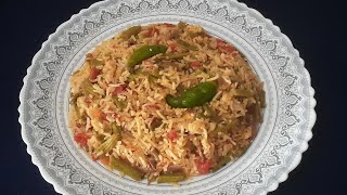 Tomato Rice with Beans  Rice Recipes  Tomato Beans Recipes  Dinner Recipes  Episode 488 [upl. by Sunshine]