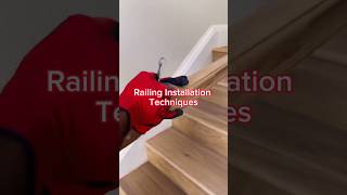 Railing Installation Techniques shorts construction [upl. by Arremat742]