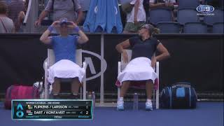 AO 2019 FlipkensLarsson v DartKontaveit 2R  Wide World Of Sports [upl. by Zitvaa]