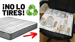 ¿Qué hacer con un colchón viejo  Acolchado silla gamer ♻️ Diy reciclaje 1 ♻️ [upl. by Gavrah778]