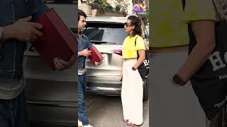 Rajkumar Rao With Wife Patralekha Snapped At Bandra  Nave Nakore On Screen [upl. by Amrac139]