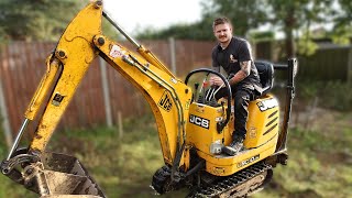 Excavating For My Workshop and Driving a Mini DiggerBadly  Workshop Build PT1 [upl. by Gaelan290]