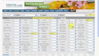 Finviz Stock Screener [upl. by Cassey]