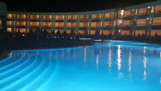 eurostars las salinas pool area at night caleta de fuste fuertaventura canary islands [upl. by Ynitsed997]