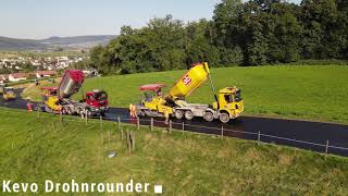 Kevo Drohnrounder Breitenbach Fehrenstrasse Belagseinbau 🆎Albin Borer AG🆎 Dji Mavic Air 2 [upl. by Gere612]