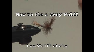 Tying the Gray Wulff Lee Wulff style with fly fishing legend Bob Jacklin amazing dialogue [upl. by Lesna]