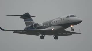 GULFSTREAM G280 N22805 LANDING AT FARNBOROUGH  EGLF UK  2112024  FLIGHT FROM OSLO [upl. by Kosel]