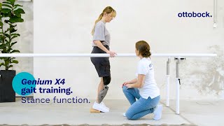 Genium X4 gait training Stance function  Ottobock Professionals [upl. by Baxy969]