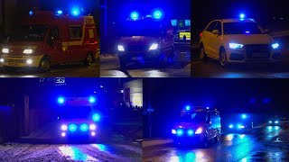 SALPETERSÄURE LÄUFT AUS  EINSATZFAHRTEN VIEL BLAULICHT amp VIEL HORN  FEUERWEHR GEFAHRGUTALARM [upl. by Lavicrep]