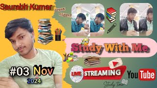 Study With Me  3 Nov 2pm  krsaurabhiitg upsc ias ips ssc ssccgl sscchsl iit nit [upl. by Errised]