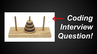 Tower Of Hanoi Puzzle Difficult Python Practice Question 8  Also a Coding Interview Question [upl. by Drofliw475]