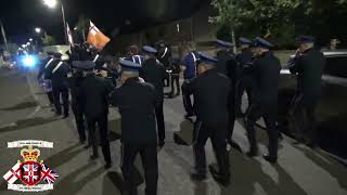 Pomeroy True Blues FB  Castlederg Young Loyalists FB Parade 2024 [upl. by Nedyarb]