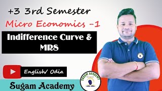 Indifference Curve amp MRS  Micro1  3 3rd Semester [upl. by Pogue]