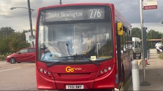 Full Journey on Route 276  Newham Hospital  Stoke Newington  YX61 BWY E200  GAL Blue Triangle [upl. by Nonac]