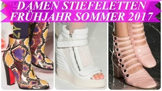 Aktuelle modetrends damen stiefeletten frühjahr sommer 2017 [upl. by Aihsilat]