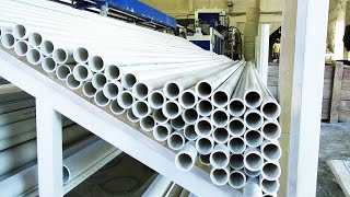 PVC Pipe Making Factory  How Its Made Plastic PVC Pipes  Unbox Factory [upl. by Beckerman576]