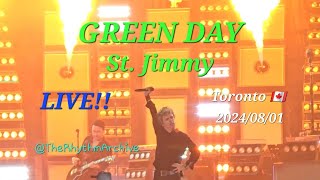 Green Day  St Jimmy LIVE  Rogers Centre Toronto ON 20240801 [upl. by Deden]