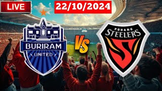 Buriram United vs Pohang Steelers  AFC Champions League Elite Live Match [upl. by Okim]