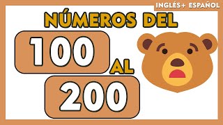 NÚMEROS del 100 al 200 EN ESPAÑOL E INGLES escritos para niños 💫🧒👧 I SPANISH ENGLISH Numbers 100200 [upl. by Stroup310]