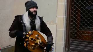 Hurdy gurdy street performance [upl. by Nodnarb]