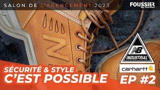 Sécurité et Style cest possible  avec New Blance amp Carhartt  Salon Agencement Foussier 2023 [upl. by Dlareg227]