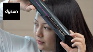 How to create curls with the Dyson Corrale™ straightener [upl. by Luahs]