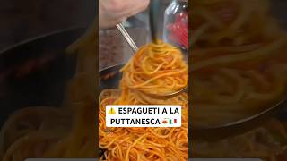 🛑 ESPAGUETIS a la PUTTANESCA 😱🍝 pasta food chefroberta comida [upl. by Keiko]