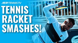 The Most Epic Tennis Racket Smashes [upl. by Nasar]