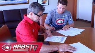 RAW Mikhail Sergachev signs his first NHL contract [upl. by Goldie]