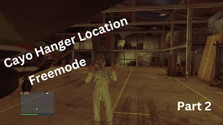 Cayo Perico Hanger Location in Freemode GTA Online [upl. by Tippets]