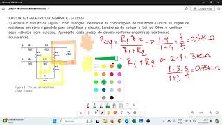 ATIVIDADE 1  ELETRICIDADE BÁSICA  542024  Unicesumar [upl. by Shifrah404]