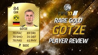 FIFA 17 GOTZE 84 PLAYER REVIEW  IN GAME STATS [upl. by Sivel]