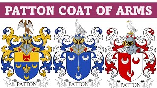 Patton Coat of Arms amp Family Crest  Symbols Bearers History [upl. by Suivatna]