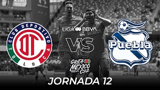 Resumen y Goles  Toluca vs Puebla  Liga BBVA MX  Grita México C22  Jornada 12 [upl. by Oeflein330]