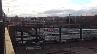 View of Ilkeston Railway Station platform and footbridge from Coronation Road  February 1st 2017 [upl. by Evot877]