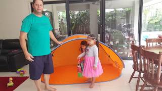 Sun Shelter Pop Up and How to Fold It Down Aldi [upl. by Darius]