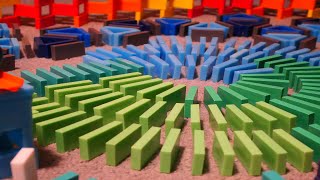 SATISFYING Compilation of Dominoes Falling [upl. by Eiralam]