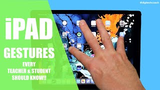 iPad gestures every teacher and student should know [upl. by Down]