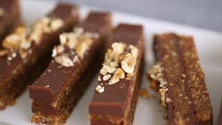 Dark Chocolate Walnut Date Bars Healthy Appetite with Shira Bocar [upl. by Lesnah298]