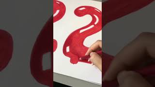 How to draw bubble numbersbubble letters Using color pencils and copic markers shorts art [upl. by Ynavoeg636]