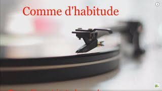 Comme dhabitude  Claude François Paroles quotMy Wayquot [upl. by Htide]