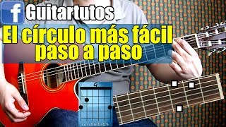 Como tocar el Círculo de Sol en guitarra acústica Fácilsin cejilla [upl. by Akirrehs]