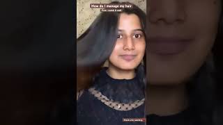 How do I manage my hair  Streax Professional Vitariche Gloss HairSerum honest review shortsvideo [upl. by Aneeram]