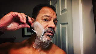 Beard vs Blade — the Manscaped PLOW 20 amp Barbasol 1919 Shaving Cream — average guy tested APPROVED [upl. by Anehc]