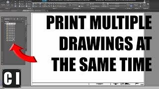 AutoCAD How to create a sheet set and print multiple drawings at once [upl. by Ronda]