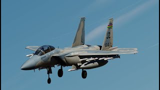 DCS F15E 122nd Fighter Squadron FACA Mission wCASGinuwinekx2iv amp the 8thvirtualfighterwing56 [upl. by Atirihs]