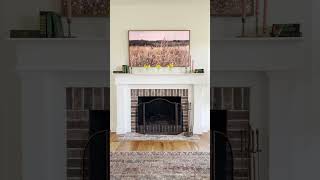 Springtime Fireplace Mantel Decor HGTVHandmade SpringDecor [upl. by Eirehs]