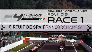 Italian F4 Championship Certified by FIA  SpaFrancorchamps round 3  Race 1 [upl. by Oilut]